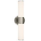 Sashi Vanity Light Small Brushed Nickel By Kichler - Front View