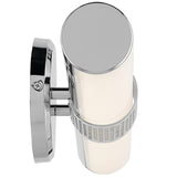 Sashi Vanity Light Small Chrome By Kichler - Side View