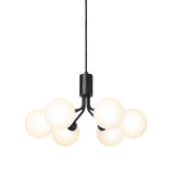 Satin Black/Opal Apiales 6 Pendant Light by Nuura
