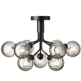 Satin Black/Optic Smoked 9 Lights Apiales Ceiling Light by Nuura