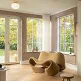 Satin Brass/Opal Rizzatto 301 Ceiling Light by Nuura in Living Room