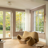 Satin Brass/Opal Rizzatto 301 Ceiling Light by Nuura in Living Room