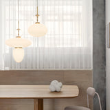 Satin Brass/Opal Rizzatto 32 Ceiling Light by Nuura