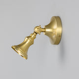 Satin Brass Accra Traditional Small Brass Spotlight by Mullan Lighting