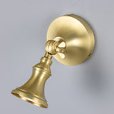 Satin Brass Accra Traditional Small Brass Spotlight by Mullan Lighting