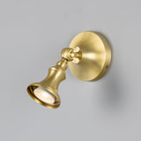 Satin Brass Accra Traditional Small Brass Spotlight by Mullan Lighting