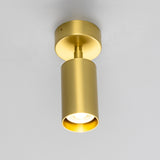 Satin Brass Evanston Single Ceiling Light by Mullan Lighting