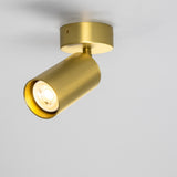 Satin Brass Evanston Single Ceiling Light By Mullan Lighting