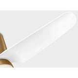 Satin Brass Housing with Matte White Blades Colgin 44inch Hugger LED Ceiling Fan by Visual Comfort Fans