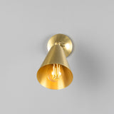 Satin Brass Moya Adjustable Brass Wall Light by Mullan Lighting