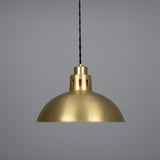 Satin Brass Paris Industrial Brass Pendant by Mullan Lighting