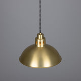Satin Brass Paris Industrial Brass Pendant by Mullan Lighting