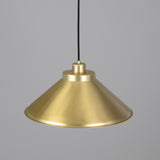 Satin Brass Rio Vintage Modern Brass Pendant Light by Mullan Lighting