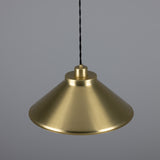 Satin Brass Rio Vintage Modern Brass Pendant Light by Mullan Lighting
