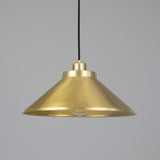 Satin Brass Rio Vintage Modern Brass Pendant Light by Mullan Lighting
