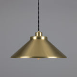 Satin Brass Rio Vintage Modern Brass Pendant Light by Mullan Lighting