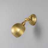 Satin Brass San Jose Adjustable Brass Wall Light by Mullan Lighting