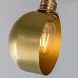 Satin Brass San Jose Adjustable Brass Wall Light by Mullan Lighting Detail View