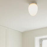 Satin Silver/Opal Rizzatto 171 Ceiling Light by Nuura