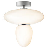 Satin Silver/Opal Rizzatto 42 Ceiling Light by Nuura