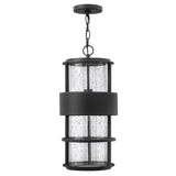 Saturn Large Hanging Lantern - Satin Black - by Hinkley