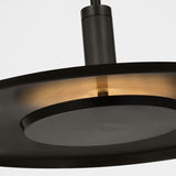 Saucer Pendant Light Medium Dark Bronze By Visual Comfort Modern - Front View