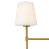 Saunders Medium Six Light Linear - Lacquered Brass, by Hinkley