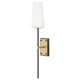Saunders Sconce - Medium Single Light, Black, by Hinkley