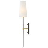 Saunders Sconce - Medium Single Light, Black, by Hinkley