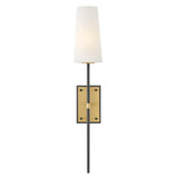 Saunders Sconce - Medium Single Light, Black, by Hinkley