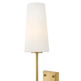 Saunders Sconce - Medium Single Light, Lacquered Brass, by Hinkley