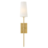 Saunders Sconce - Medium Single Light, Lacquered Brass, by Hinkley