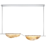 Savona Linear Chandelier Double Light Amber By Lib And Co