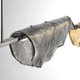 Savona Linear Chandelier Double Light Smoke Amber By Lib And Co Detailed View