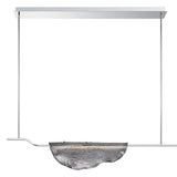Savona Linear Chandelier Single Light Smoke By Lib And Co
