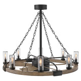 Sawyer 36” with 28” LED Smart Fandelier Matte Black By Hinkley