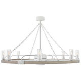 Sawyer 52” LED Smart Fandelier Matte White By Hinkley - Side View3