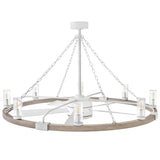 Sawyer 52” LED Smart Fandelier Matte White By Hinkley -