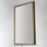 Sawyer LED Mirror Medium Oak By ET2 - Lifestyle View3