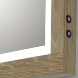 Sawyer LED Mirror Medium Oak By ET2 - Lifestyle View4