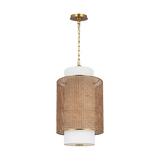 Sawyer Small Hanging Shade Blonde Rattan By Visual Comfort Studio