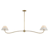 Saxon Linear Suspension Natural Aged Brass by Maxim Lighting