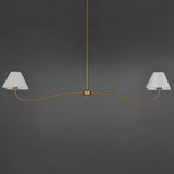 Saxon Linear Suspension Natural Aged Brass by Maxim Lighting