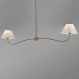 Saxon Linear Suspension Natural Aged Brass by Maxim Lighting