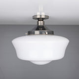 Schoolhouse Ceiling Light - Antique Silver