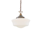 Schoolhouse Pendant - Antique Brass