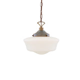 Schoolhouse Pendant - Antique Brass