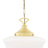 Schoolhouse Pendant - Satin Brass