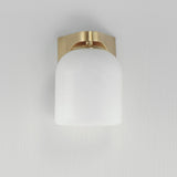 Scoop Bath Vanity Light Natural Aged Brass by Maxim Lighting