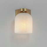 Scoop Bath Vanity Light Natural Aged Brass by Maxim Lighting